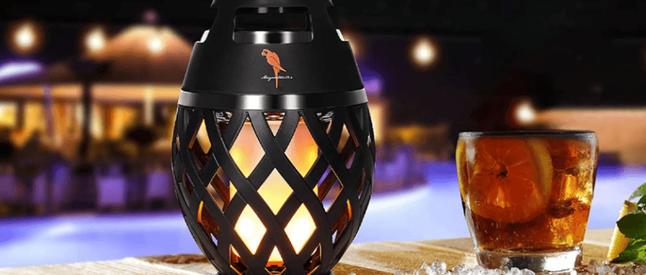 Margaritaville Tiki Torch Waterproof Bluetooth Speaker-featured