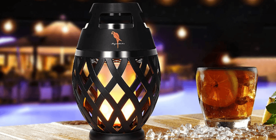 Margaritaville Tiki Torch Waterproof Bluetooth Speaker-featured
