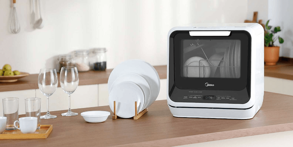 Midea MDC17P0ABB Portable Countertop Dishwasher User Manual