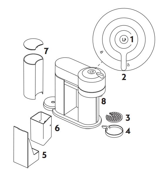 Nespresso ENV120W Vertuo Next Coffee-Espresso Maker Machine 1