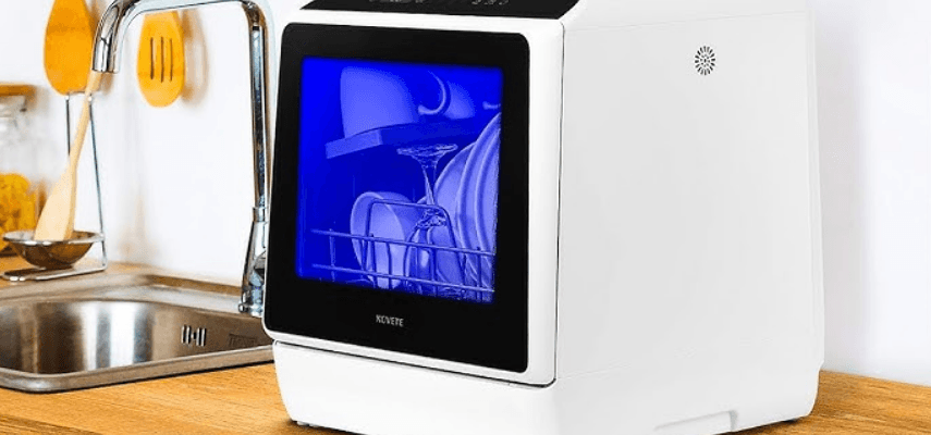 Novete TDQR01 Portable Countertop Dishwasher-featured