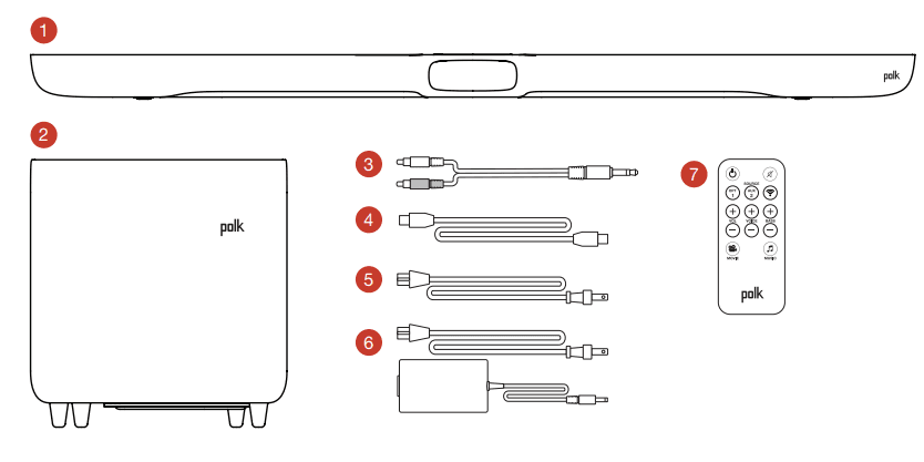 Polk Audio Omni SB1 Wireless TV Sound Bar 1