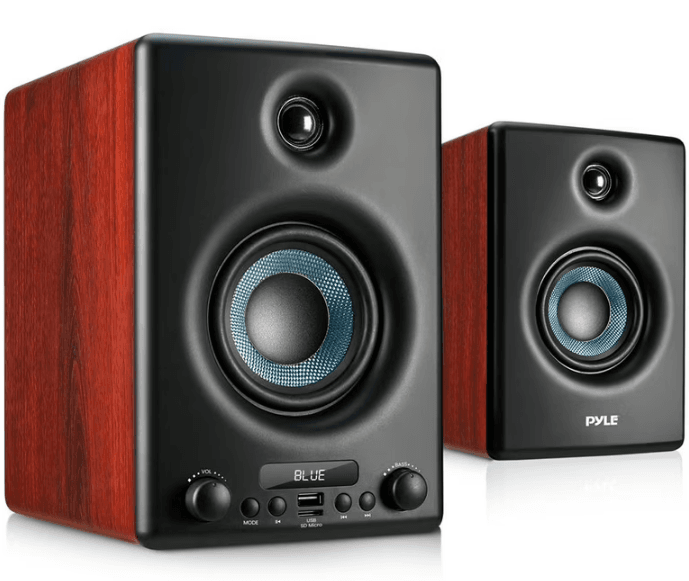 Pyle PBKSP33BK HiFi Active Bookshelf Speaker-product1