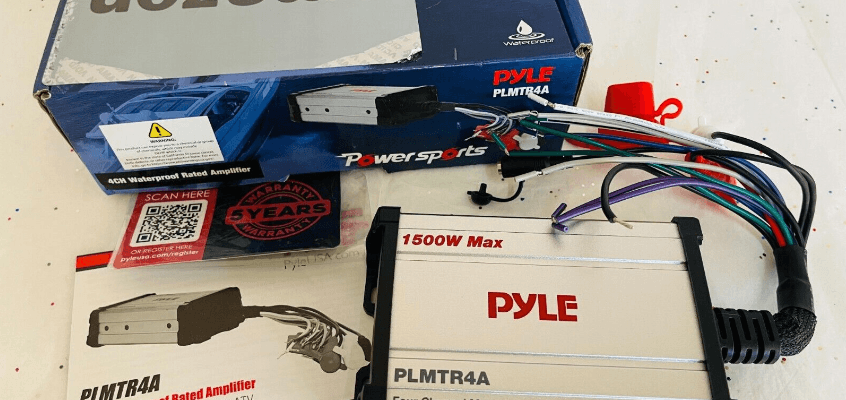 Pyle PLMTR4A 4-Channel Marine Amplifier Receiver-featured