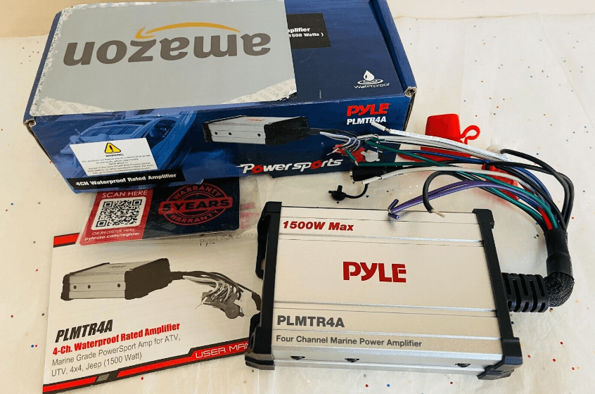 Pyle PLMTR4A 4-Channel Marine Amplifier Receiver-featured