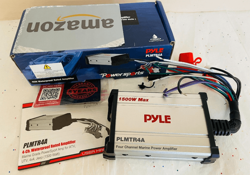 Pyle PLMTR4A 4-Channel Marine Amplifier Receiver User Guide