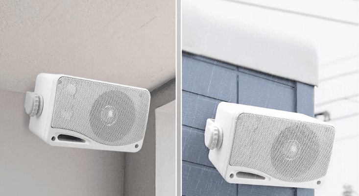 Pyle ‎PLMR24 3-Way Weatherproof Outdoor Speaker-featured
