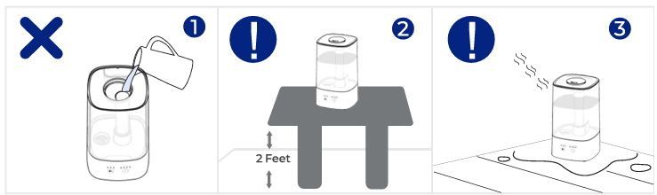 ROSEKM KC-KM13T Filterless Cool Mist Ultrasonic Humidifier 7