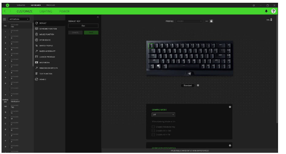 Razer BlackWidow V3 Mechanical Gaming Keyboard User Guide Razer BlackWidow V3 Mechanical Gaming Keyboard 23