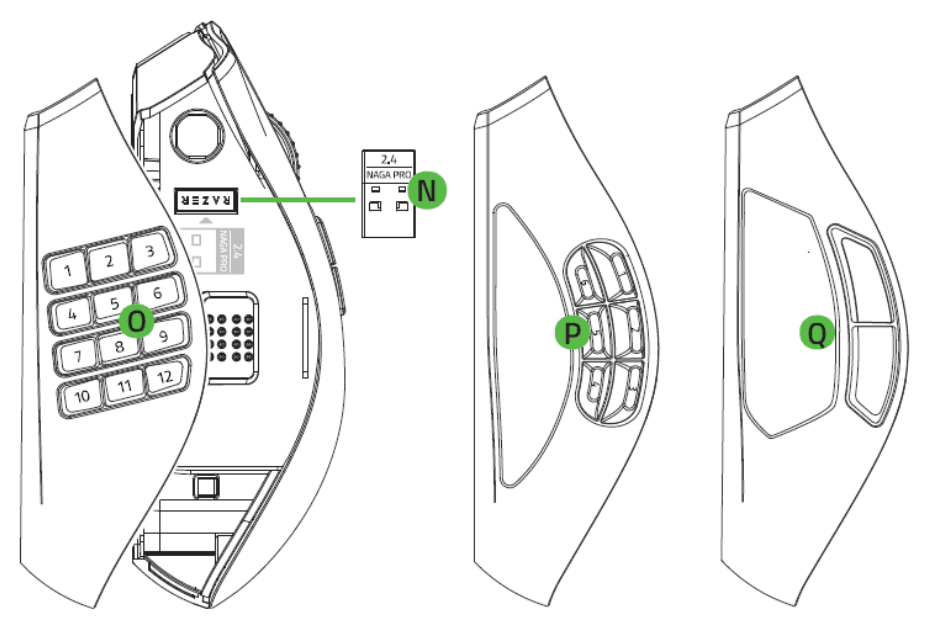 Razer Naga Pro Wireless Gaming Mouse User Guide Razer Naga Pro Wireless Gaming Mouse 2
