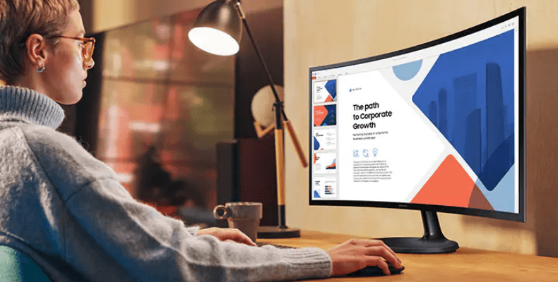 SAMSUNG 27-inch Essential S36GD FHD Curved Monitor-featured