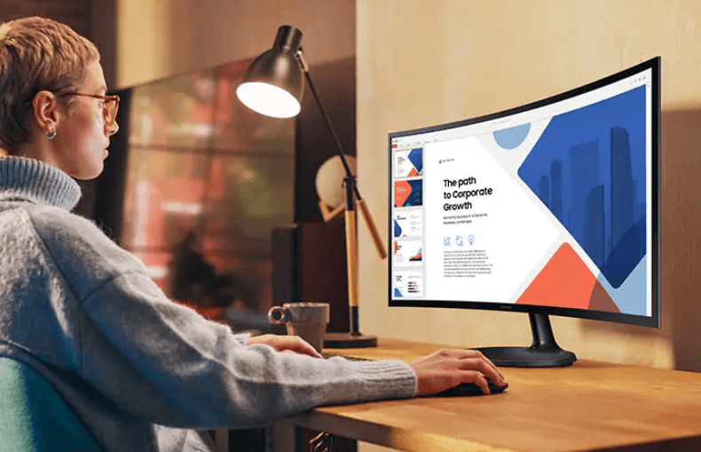 SAMSUNG 27-inch Essential S36GD FHD Curved Monitor-featured