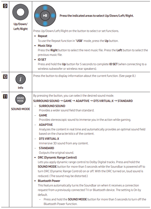 SAMSUNG HW-B57C B-Series Soundbar User Manual SAMSUNG HW-B57C B-Series Soundbar-9