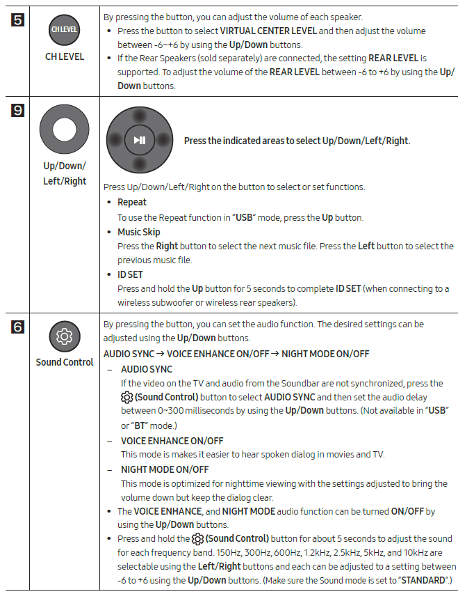 SAMSUNG HW-C450 Soundbar User Manual-5