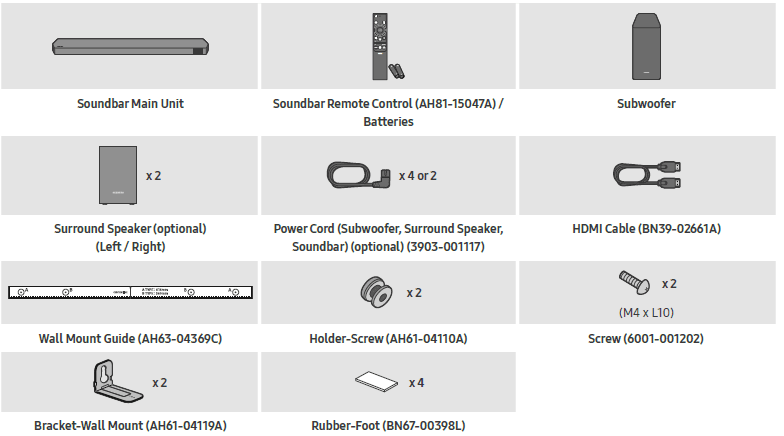 SAMSUNG HW-Q60C Bluetooth Soundbar User Manual-1