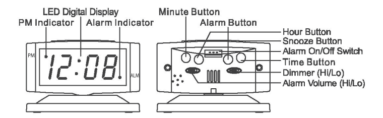 SHARP SPC033 Digital Clock with Alarm-1
