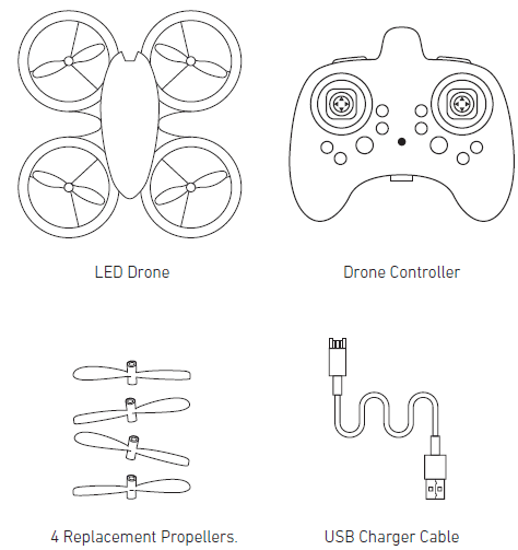 SHARPER IMAGE RC Glow Up Stunt Drone-2