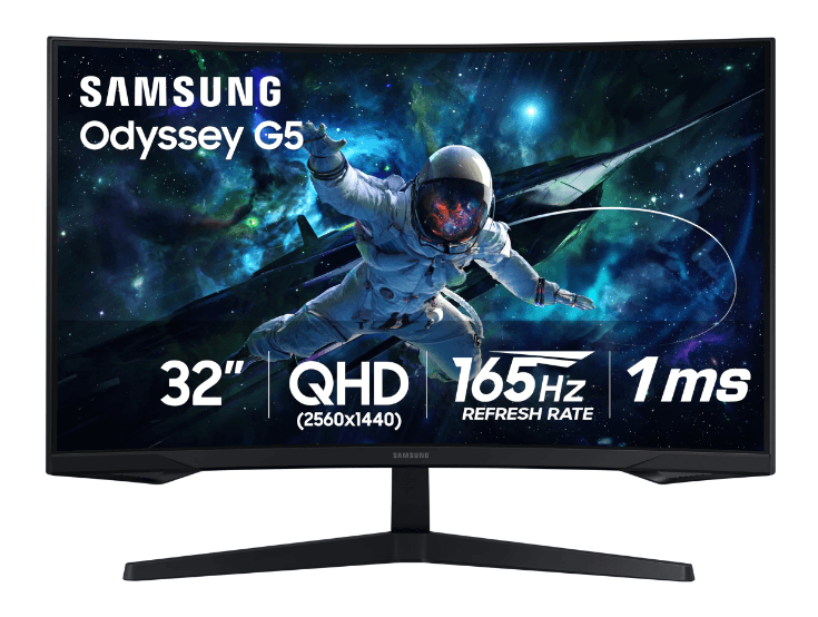 Samsung 32-inch Odyssey G55C Series QHD Curved Gaming Monitor-product1