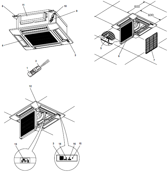 Sanyo SAP-URV246EH Inverter Controlled Split System Air Conditioner-1
