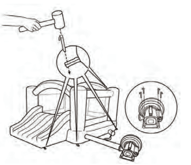 SereneLife SLIB930 Inflatable Jumping Castle 6