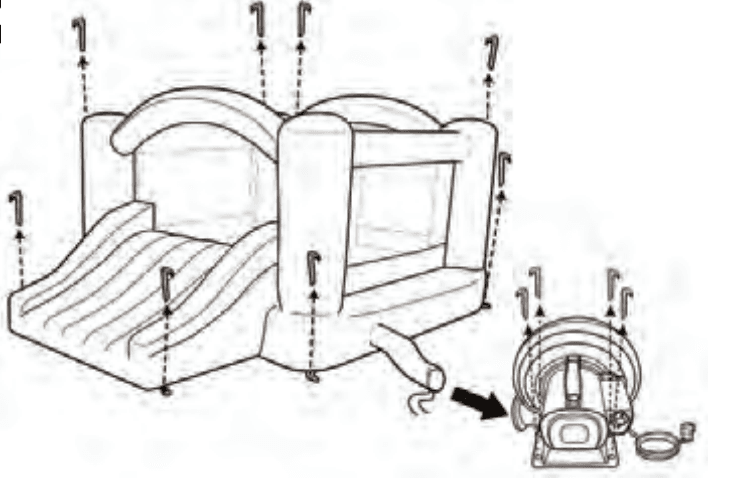 SereneLife SLIB930 Inflatable Jumping Castle 8...