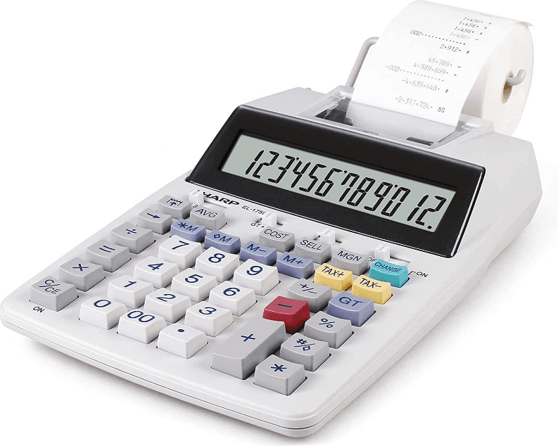 Sharp EL 1750V Printing Calculator-product