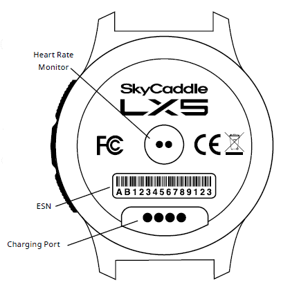SkyCaddie LX5 GPS Golf Watch-4