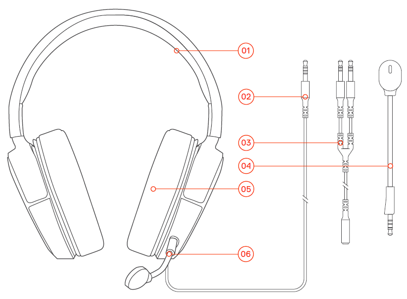 SteelSeries Arctis RAW Professional Gaming Headset User Manual-1