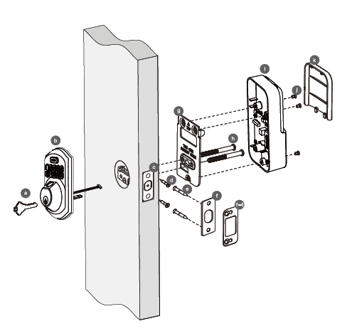 TeeHO Keyless Entry Door Lock with Keypad-1