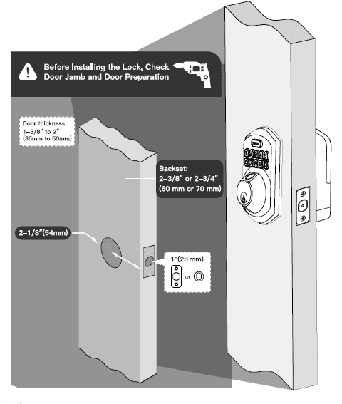 TeeHO Keyless Entry Door Lock with Keypad-2