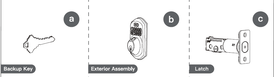 TeeHO Keyless Entry Door Lock with Keypad-3