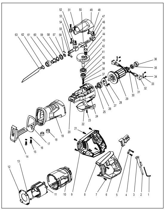 Tool Shop 241 9846 Reciprocating Saw 8