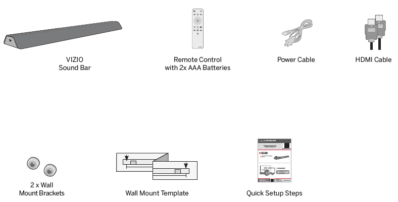 Vizio M213ad-K8 Soundbar Speaker User Manual Vizio M213ad-K8 Soundbar Speaker-1