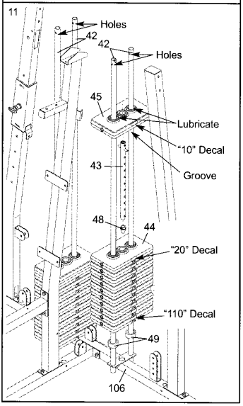 Weider pro 4850 Weight System-15