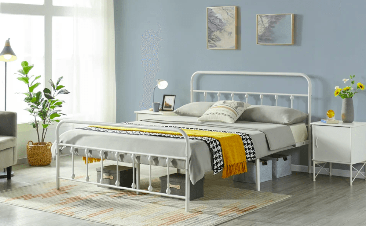 Yaheetech 634F Full Zize Victorian Vintage Style Metal Bed Frame Instruction Manual