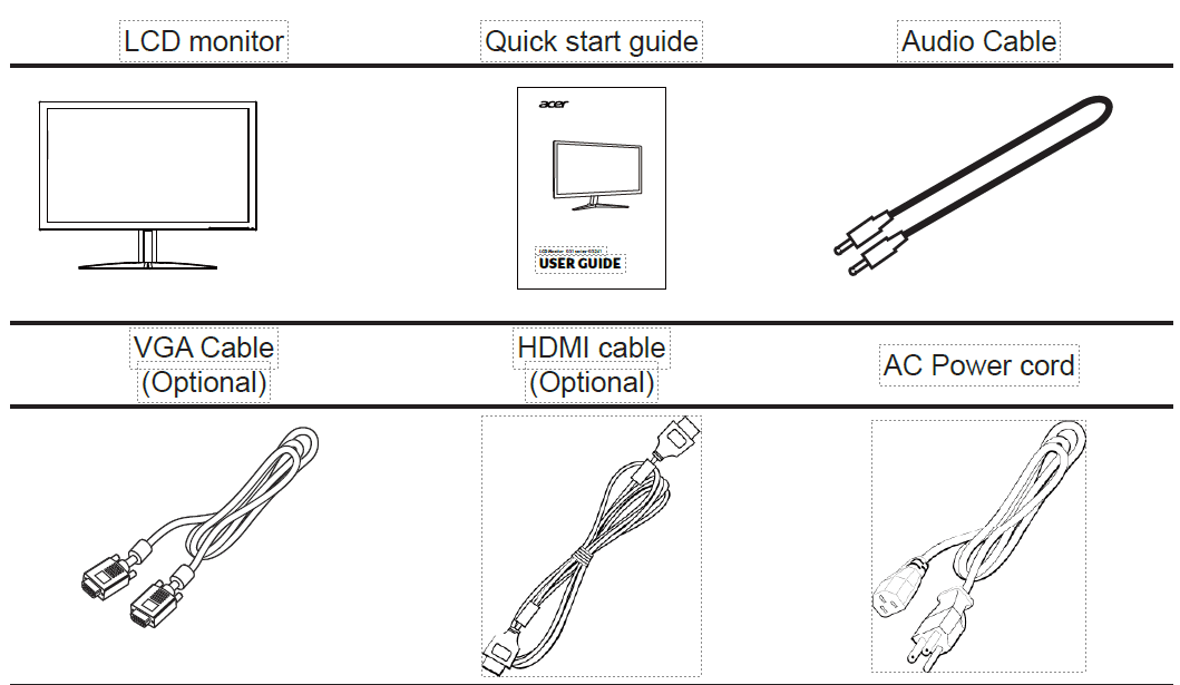 Acer Nitro KG241Y Sbiip Full HD VA Gaming Monitor User Manual Acer Nitro KG241Y Sbiip Full HD VA Gaming Monitor-product2