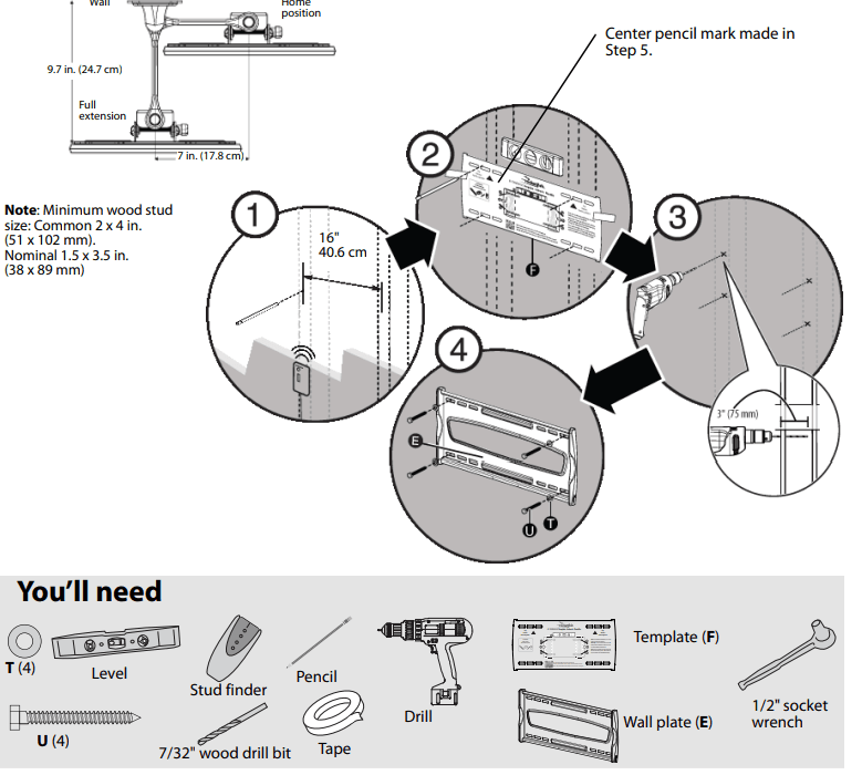 8Rocketfish RFTVMFM03V2 Tv Wall Mount-28