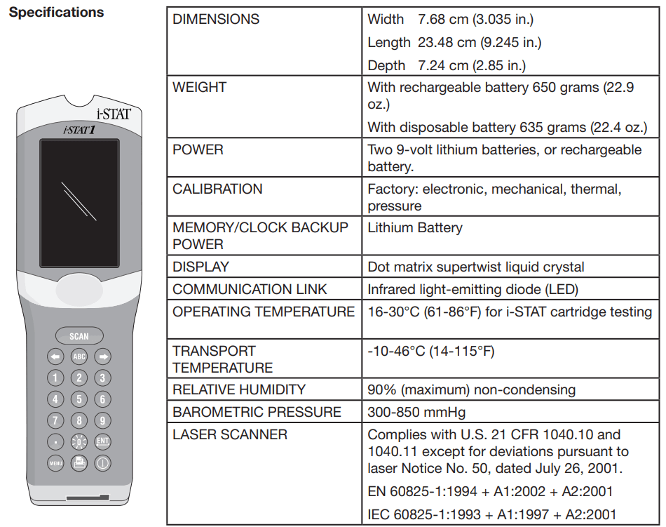 Abbott i stat 1 Portable Blood Analyzer-1