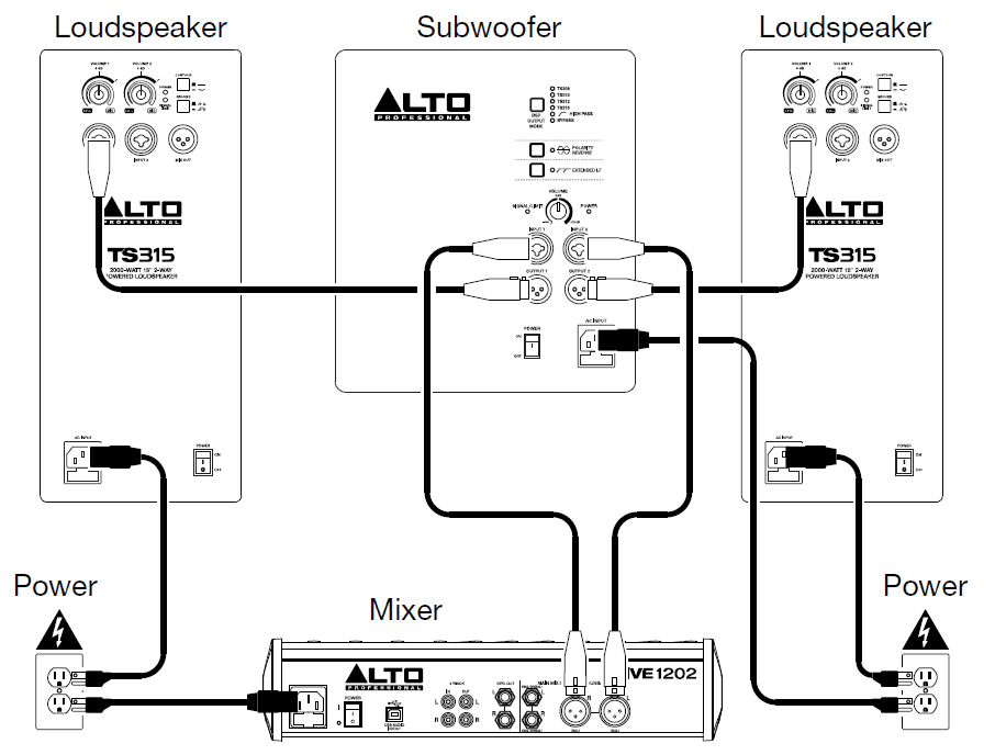 Alto Professional TS310 2000W 2-Way Loudspeaker 2