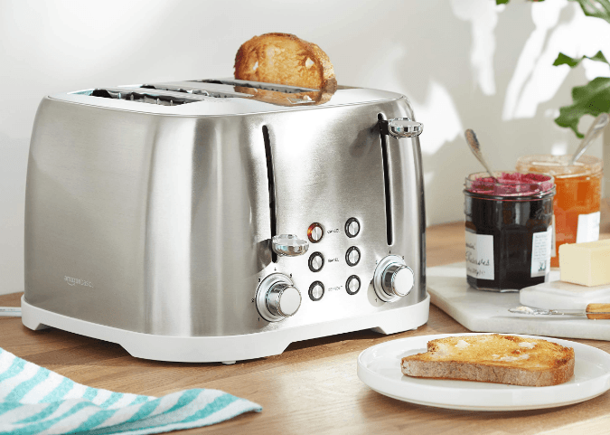 Amazon Basics B07ST1XVML 4 Slot Toaster User Manual