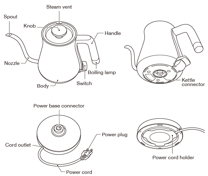 BALMUDA K02H-BK Electric Gooseneck Kettle-2