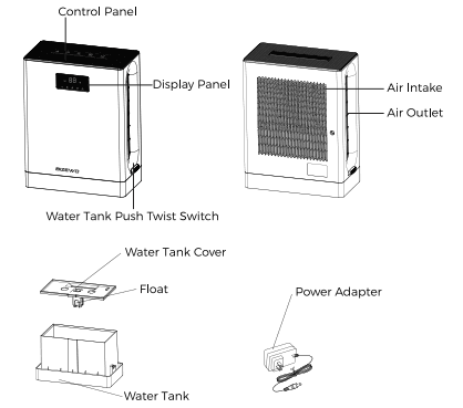 BIZEWO DH-CS09 Dehumidifier for Home User Manual BIZEWO DH-CS09 Dehumidifier for Home User Manual-2