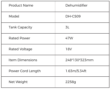 BIZEWO DH-CS09 Dehumidifier for Home User Manual BIZEWO DH-CS09 Dehumidifier for Home User Manual-3
