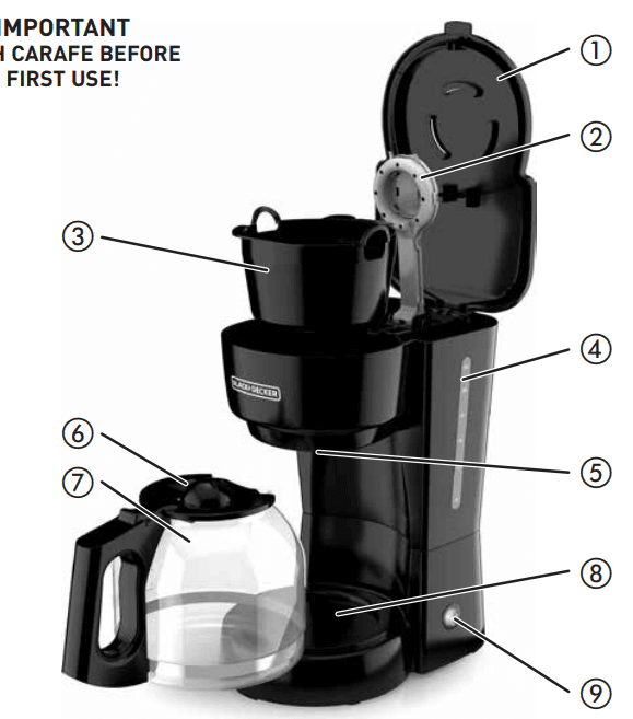 BLACK DECKER CM0915BKD 12-Cup Coffee Maker 1