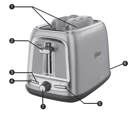 Oster TSSTTRJB08-033 2-Slice Toaster User Manual-1