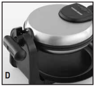 BLACK DECKER WM1404S Flip Waffle Maker-5