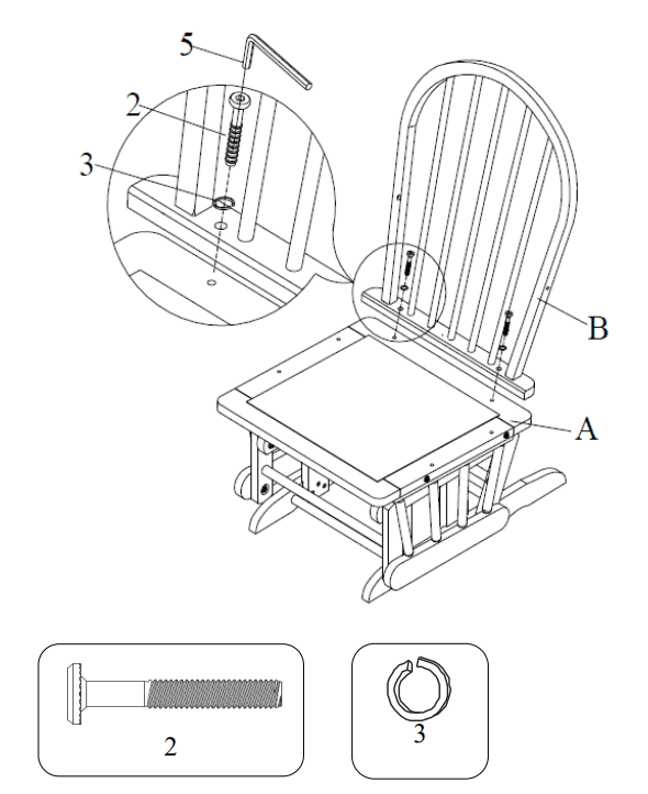 Baby Relax Glider Rocker Chair-3