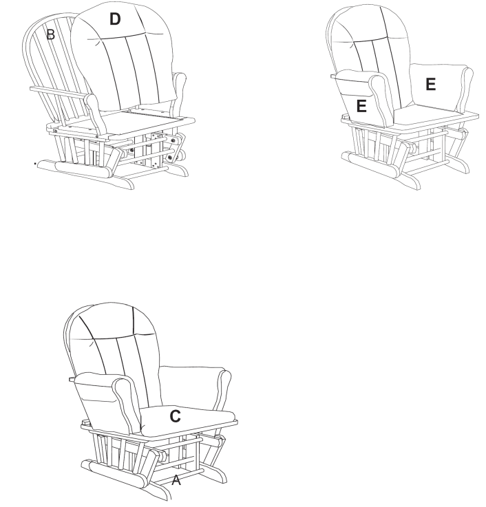 Baby Relax Glider Rocker Chair-5