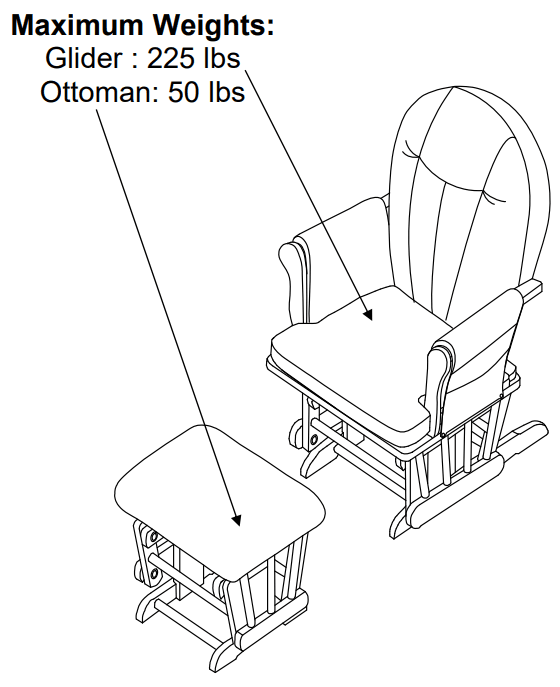 Baby Relax Glider Rocker Chair-6