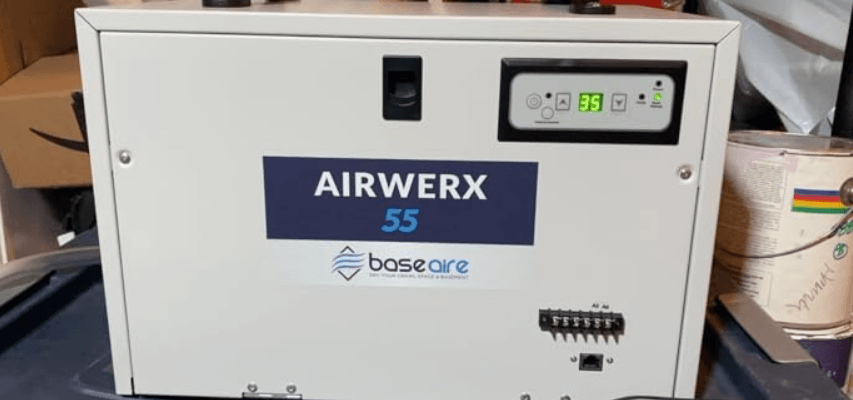 BaseAire AirWerx55 Basement Crawl Space Dehumidifier User Manual BaseAire AirWerx55 Basement Crawl Space Dehumidifier-featured